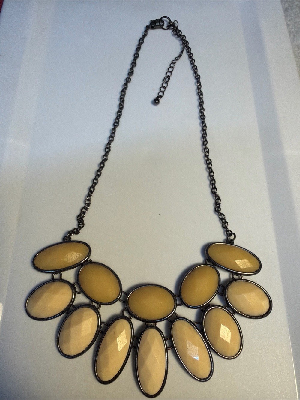 Statement Necklace in Beige - Women Jewelry